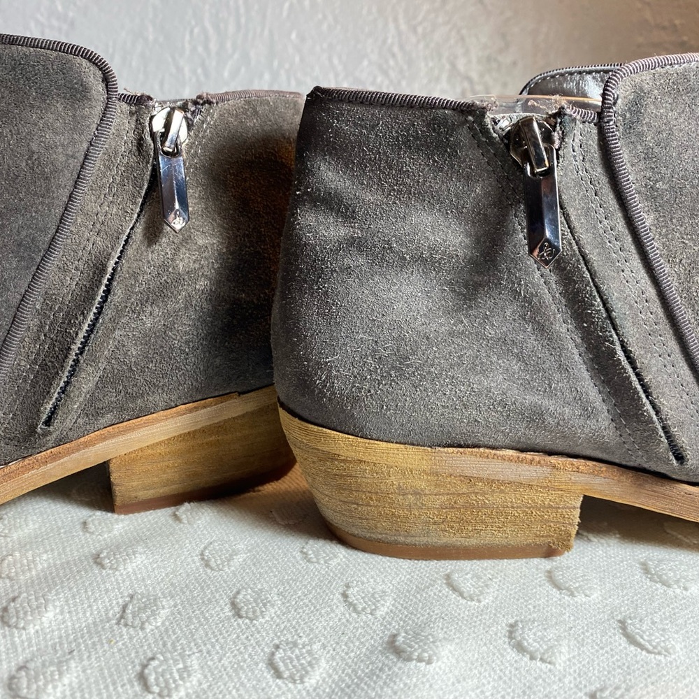 Sam Edelman Grey Mercer Suede Booties - Picture 11 of 16